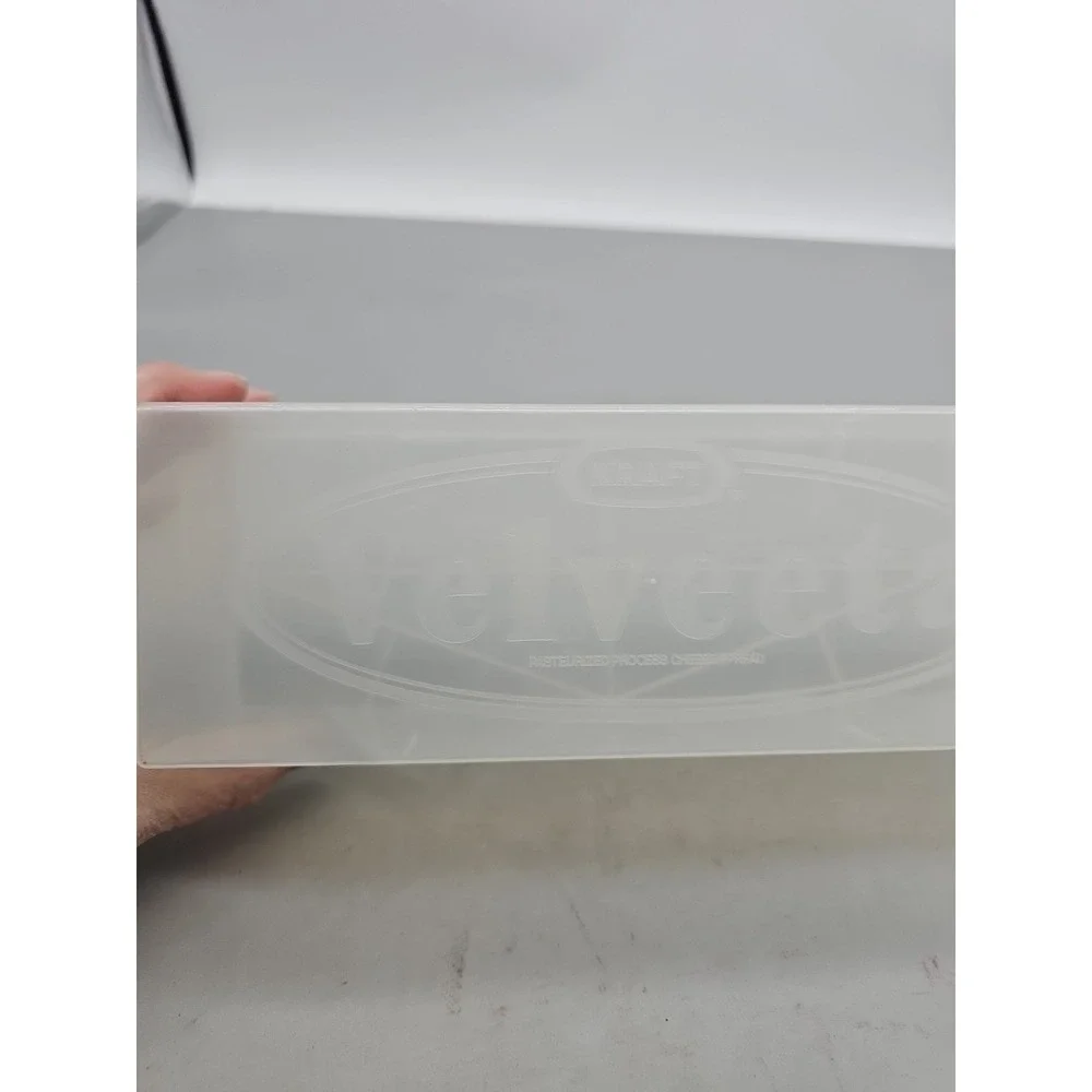 Kraft‎ Velveeta Cheese Box Keeper Container Clear Plastic USA, Holds 2lbs